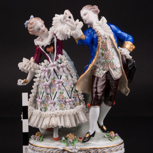 Пара на балу, кружевная, Sitzendorf, Германия, сер. 20 в
