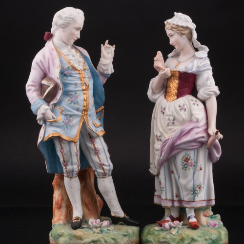 Кавалер и крестьянка, пара, Франция, кон. 19 в