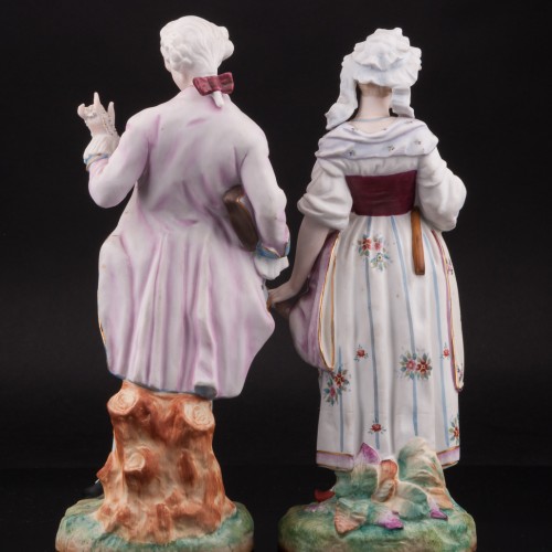 Кавалер и крестьянка, пара, Франция, кон. 19 в