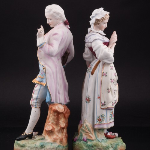 Кавалер и крестьянка, пара, Франция, кон. 19 в