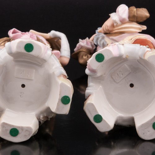 Воздушный поцелуй, пара, Royal Dux, Чехия, кон. 19 - нач. 20 вв