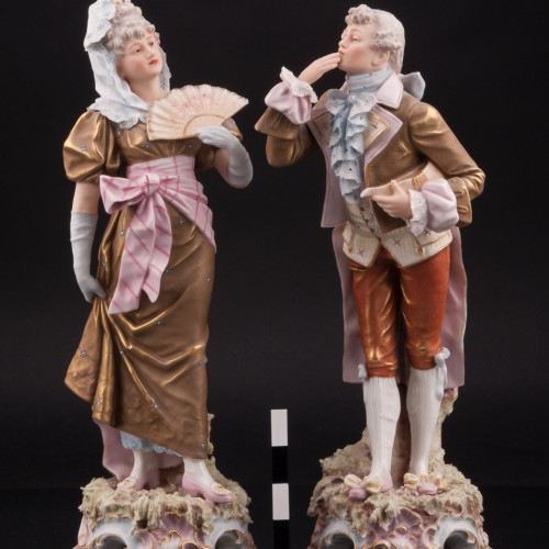 Воздушный поцелуй, пара, Royal Dux, Чехия, кон. 19 - нач. 20 вв