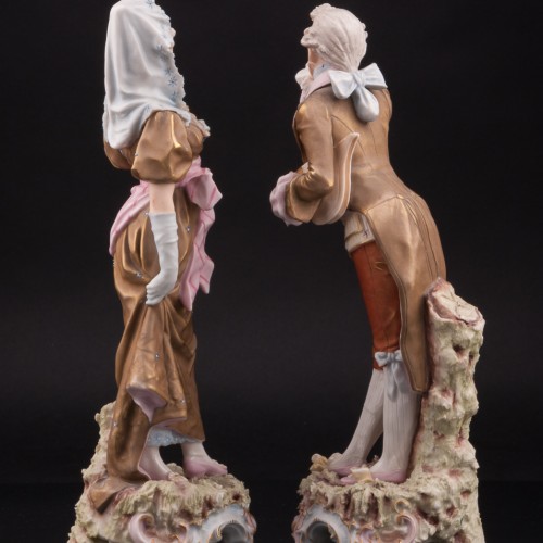 Воздушный поцелуй, пара, Royal Dux, Чехия, кон. 19 - нач. 20 вв