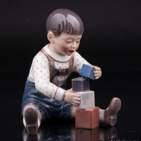 Мальчик играющий с кубиками, Dahl Jensen, Дания