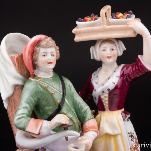 Торговцы в разнос, пара, Volkstedt, Германия, 19 в