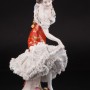 Балерина в красном платье, кружевная, Volkstedt, Германия, до 1935 г