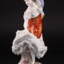 Балерина в красном платье, кружевная, Volkstedt, Германия, до 1935 г
