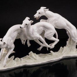 Бегущие уиппеты, Hutschenreuther, Германия, 1970 гг