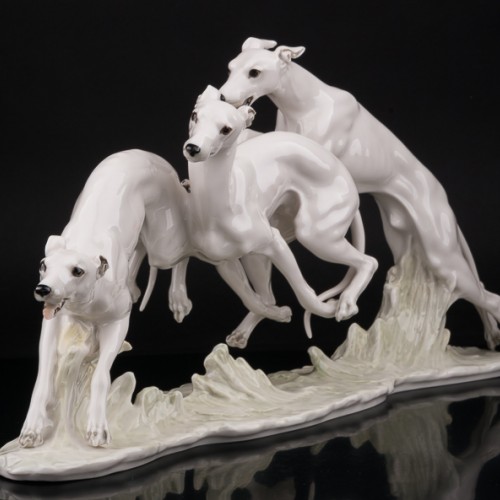 Бегущие уиппеты, Hutschenreuther, Германия, 1970 гг