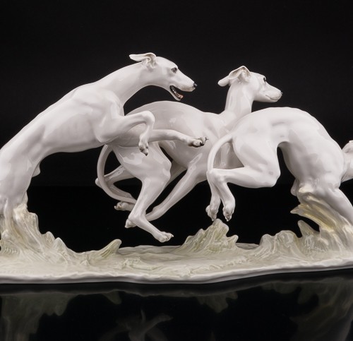 Бегущие уиппеты, Hutschenreuther, Германия, 1970 гг