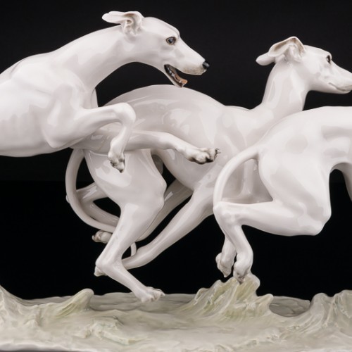 Бегущие уиппеты, Hutschenreuther, Германия, 1970 гг