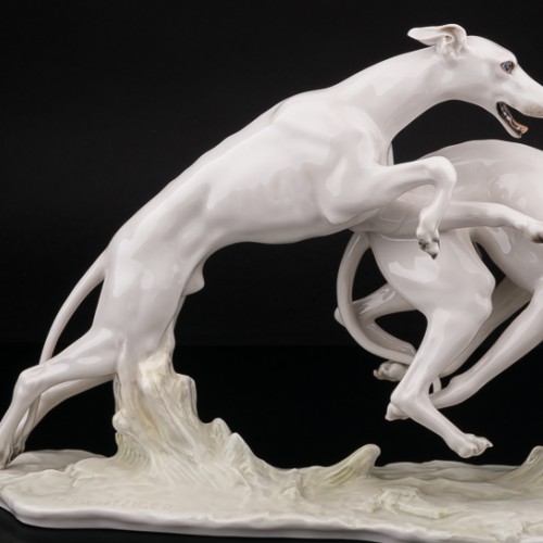 Бегущие уиппеты, Hutschenreuther, Германия, 1970 гг