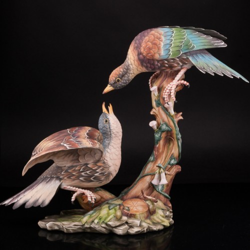 Статуэтка птиц Куропатки, Capodimonte, Италия.