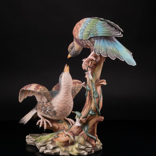 Статуэтка птиц Куропатки, Capodimonte, Италия.