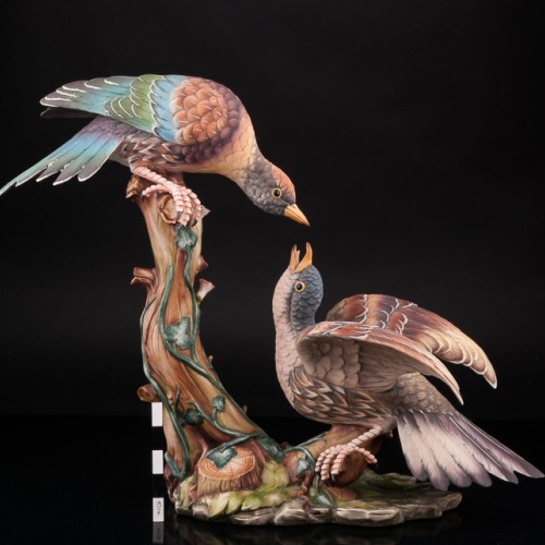 Статуэтка птиц Куропатки, Capodimonte, Италия.