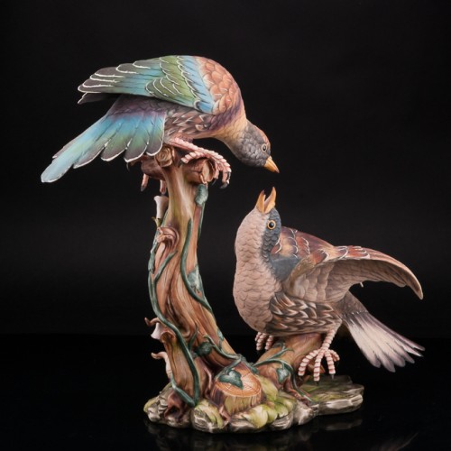 Статуэтка птиц Куропатки, Capodimonte, Италия.