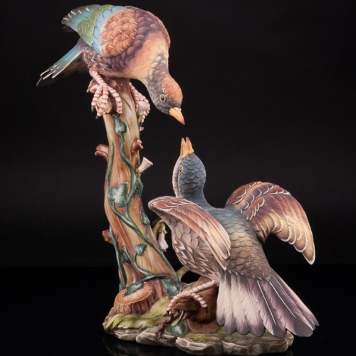 Статуэтка птиц Куропатки, Capodimonte, Италия.