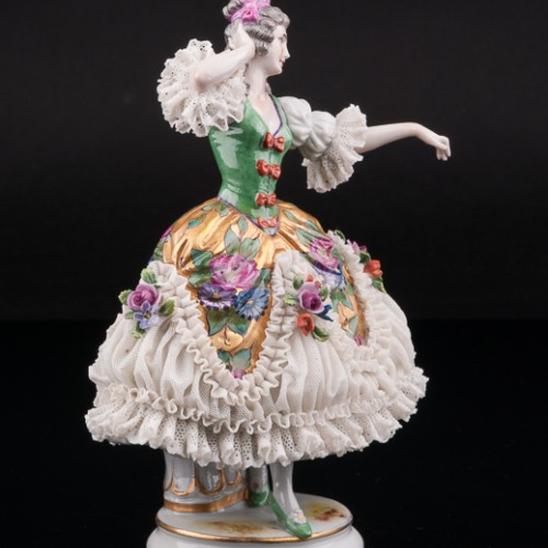 Танцовщица в зеленом платье, Muller & Co, Германия, нач. 20 в