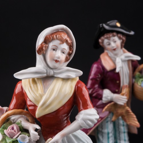 С рынка, пара, Sitzendorf, Германия, вт. пол. 20 в