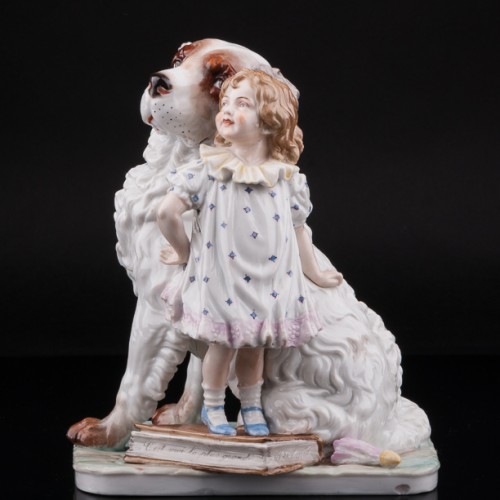 Я самая большая, девочка с собакой, Германия, нач. 20 в