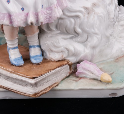 Я самая большая, девочка с собакой, Германия, нач. 20 в