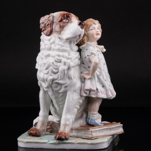 Я самая большая, девочка с собакой, Германия, нач. 20 в