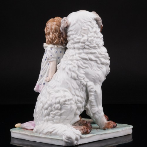 Я самая большая, девочка с собакой, Германия, нач. 20 в