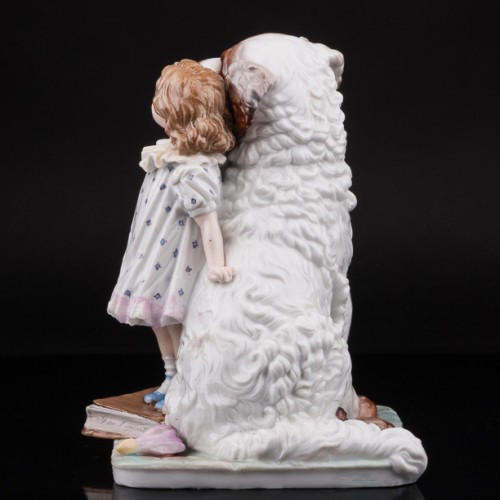 Я самая большая, девочка с собакой, Германия, нач. 20 в