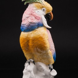 Фарфоровая статуэтка птицы Попугай какаду, Karl Ens, Германия.