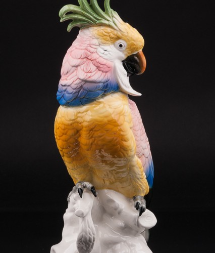Фарфоровая статуэтка птицы Попугай какаду, Karl Ens, Германия.