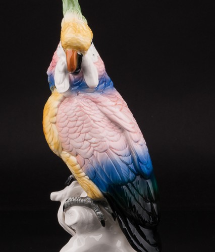 Фарфоровая статуэтка птицы Попугай какаду, Karl Ens, Германия.