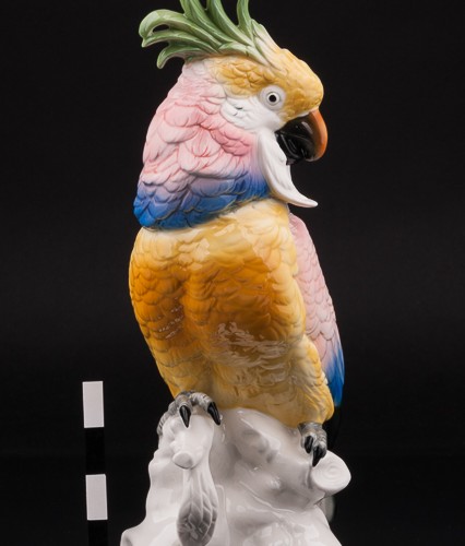 Фарфоровая статуэтка птицы Попугай какаду, Karl Ens, Германия.