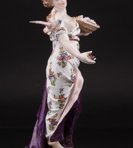 Девушка с птицей, Дрезден, Германия, 19 в