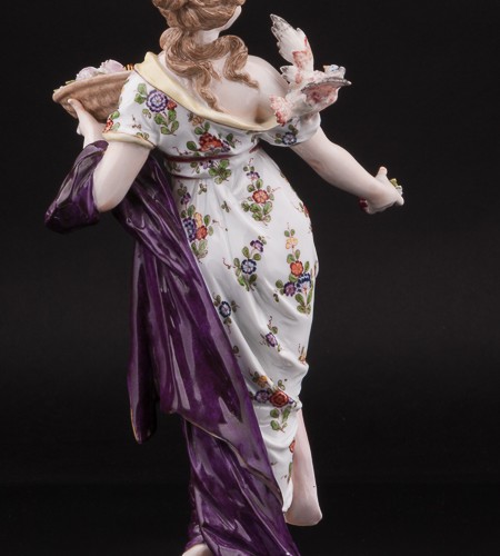 Девушка с птицей, Дрезден, Германия, 19 в