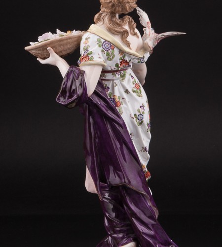 Девушка с птицей, Дрезден, Германия, 19 в