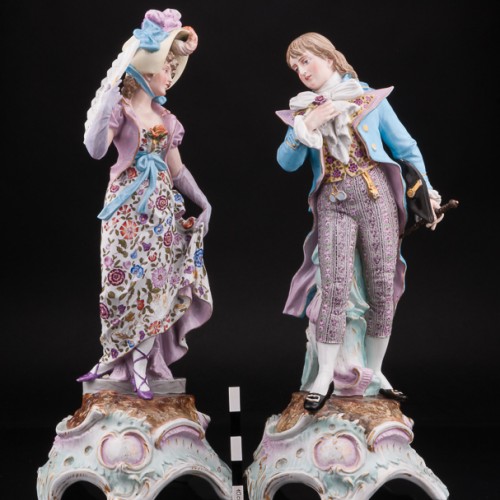 Галантная пара, Sitzendorf, Германия, 19 в