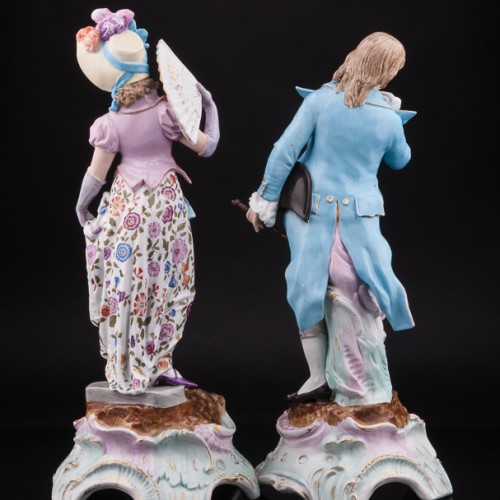 Галантная пара, Sitzendorf, Германия, 19 в