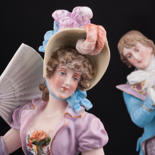 Галантная пара, Sitzendorf, Германия, 19 в