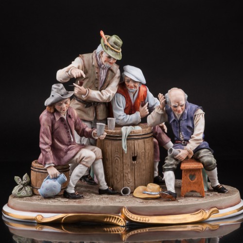 "За стаканчиком вина", композиция, Sitzendorf, Германия