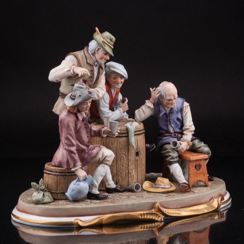 "За стаканчиком вина", композиция, Sitzendorf, Германия