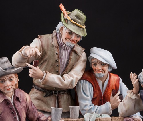 "За стаканчиком вина", композиция, Sitzendorf, Германия