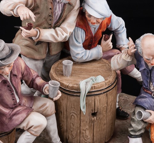 "За стаканчиком вина", композиция, Sitzendorf, Германия