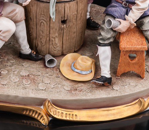 "За стаканчиком вина", композиция, Sitzendorf, Германия