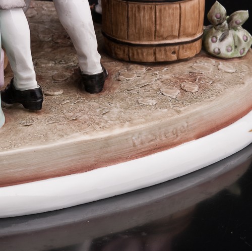 "За стаканчиком вина", композиция, Sitzendorf, Германия