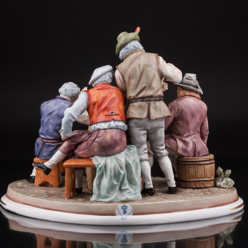 "За стаканчиком вина", композиция, Sitzendorf, Германия