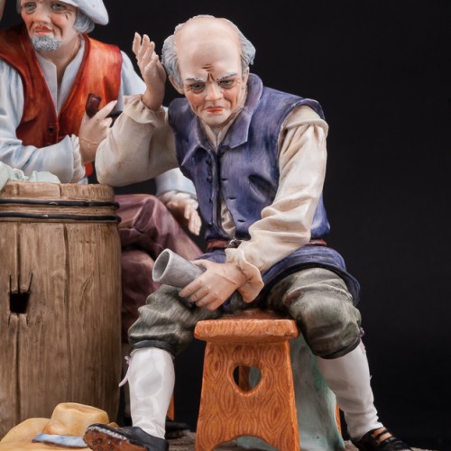 "За стаканчиком вина", композиция, Sitzendorf, Германия