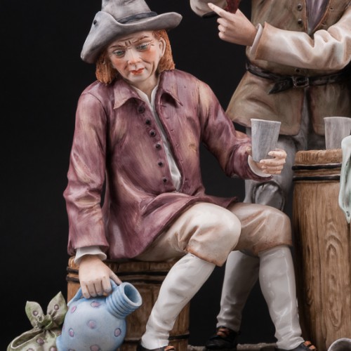 "За стаканчиком вина", композиция, Sitzendorf, Германия