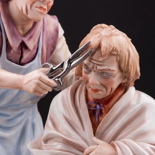 У цирюльника, композиция, Sitzendorf, Германия