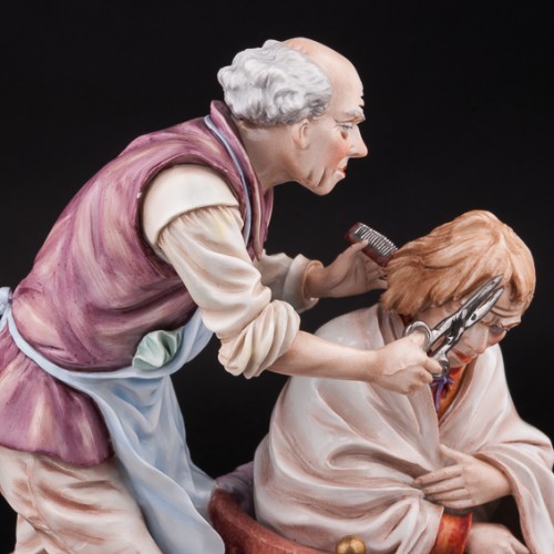 У цирюльника, композиция, Sitzendorf, Германия