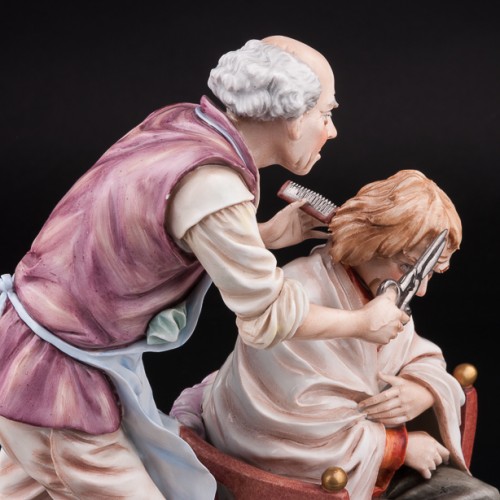 У цирюльника, композиция, Sitzendorf, Германия